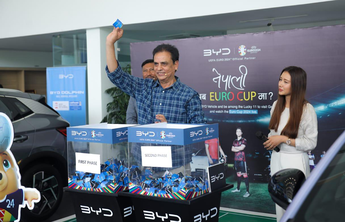 यी हुन् बीवाईडी बुकिङ गरेर युरोकप हेर्न पाउने ११ भाग्यशाली, सगरमाथा टीभीका निर्मल गुरुङ पनि