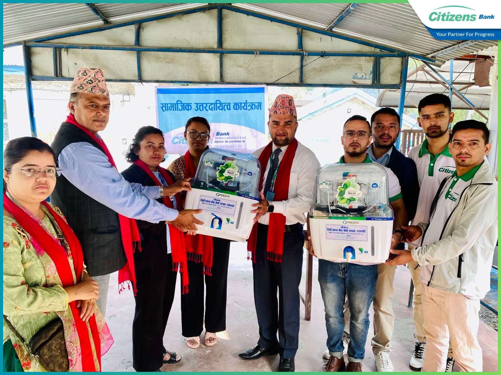 सिटिजन्स बैंकका कारण बेनी अस्पतालका बिरामी र स्वास्थ्यकर्मी सुद्ध पानीको पहुँचमा !