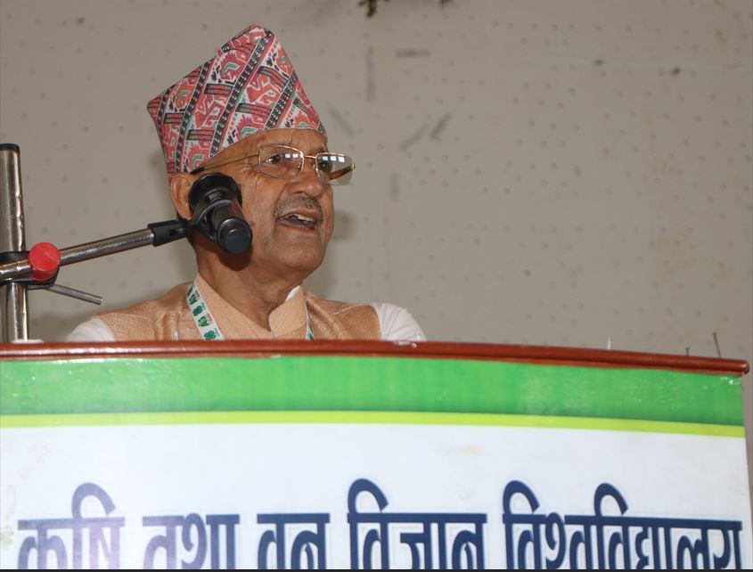 युवालाई कृषिमा आकर्षित गर्नुपर्छ : प्रदेश प्रमुख शर्मा