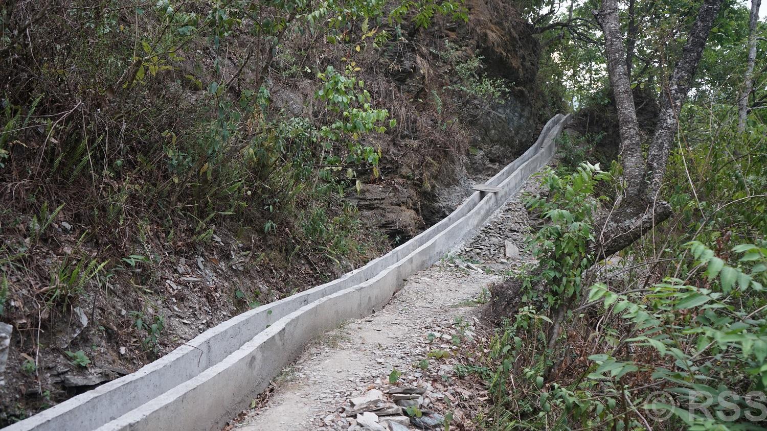 ४३ वर्षअघि निर्माण भएको साम्तुङ–सोता सिँचाइ आयोजनाको पक्की नहर निर्माण सुरु