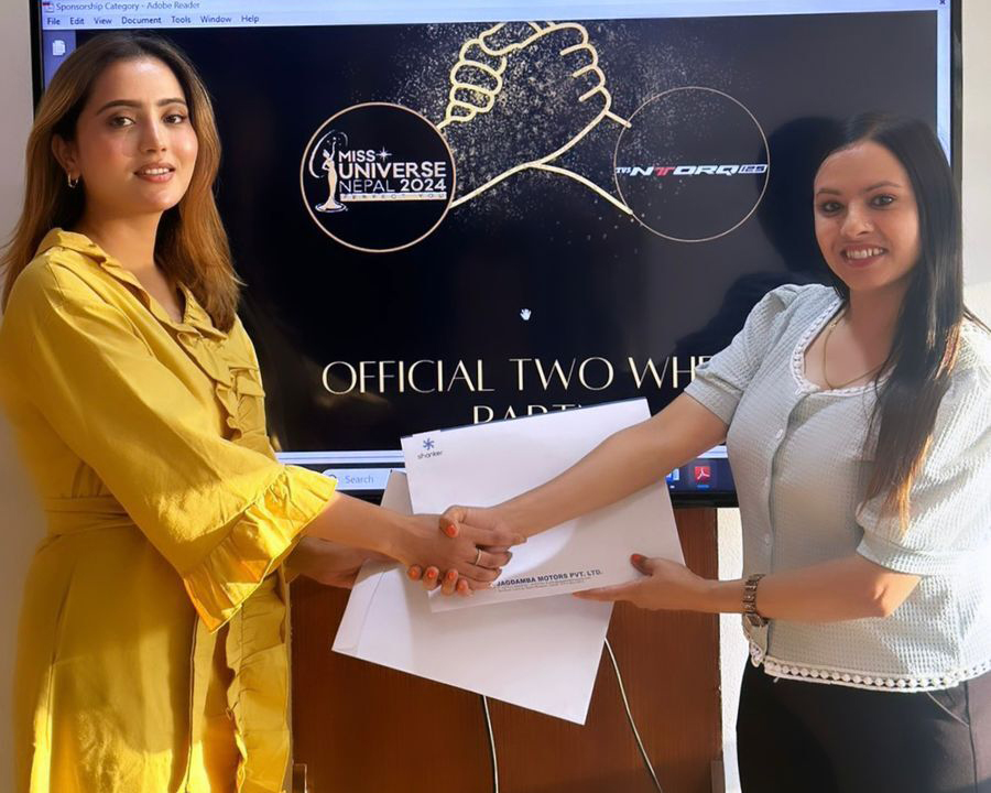 टीभीएस एन्टर्क बन्यो मिस युनिभर्स नेपाल २०२४ को आधिकारिक टू–ह्वीलर प्रायोजक