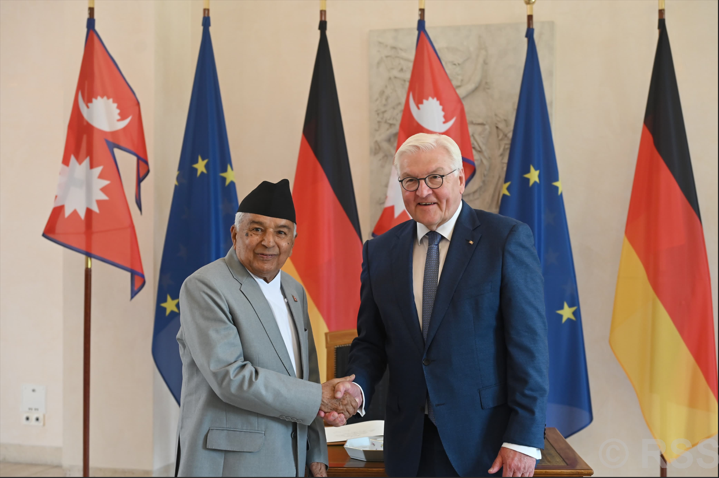 नेपालको विकासमा जर्मनीको साथ र सहयोग रहनेमा विश्वस्त छौँः राष्ट्रपति