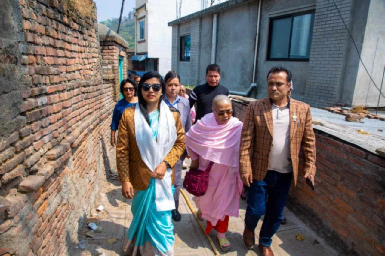 रोकियो धर्मकीर्ति महाविहारको निर्माण कार्य