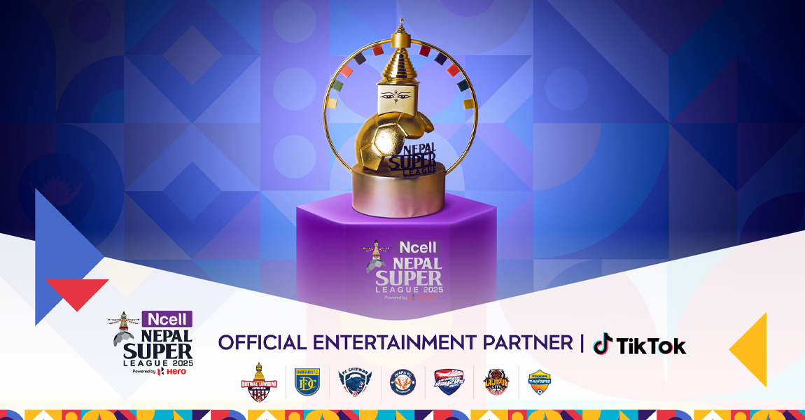 एनसेल नेपाल सुपर लिग सिजन ३ को अफिसियल इन्टरटेनमेन्ट पार्टनरमा टिकटक