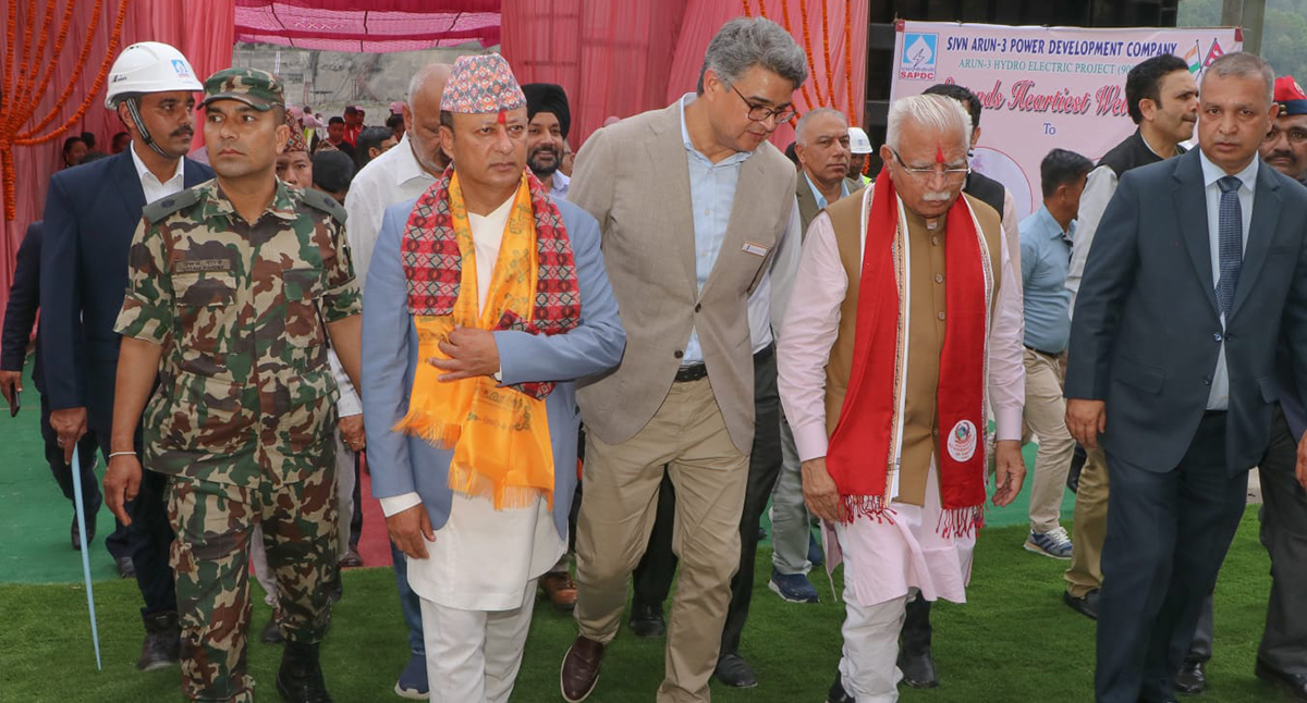 अरुण तेस्रोको अवलोकन गर्दै भारतका विद्युतमन्त्रीले भने– नेपाल ऊर्जा क्षेत्रबाटै समृद्ध बन्न सक्छ