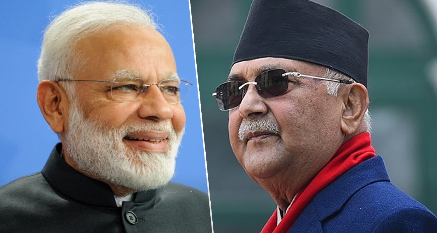 भारतीय प्रधानमन्त्री मोदीलाई ओलीको फोन