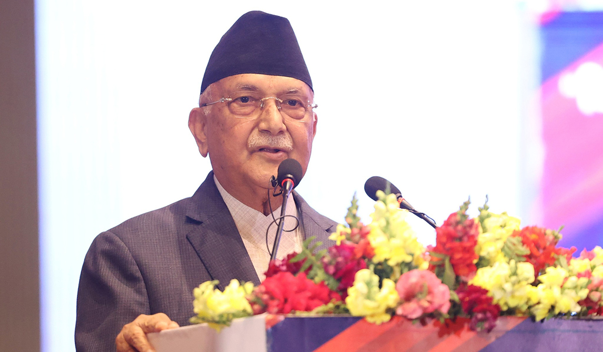 देश विकासका लागि सरकार र निजी क्षेत्रको सहकार्य आवश्यक छ : प्रधानमन्त्री ओली