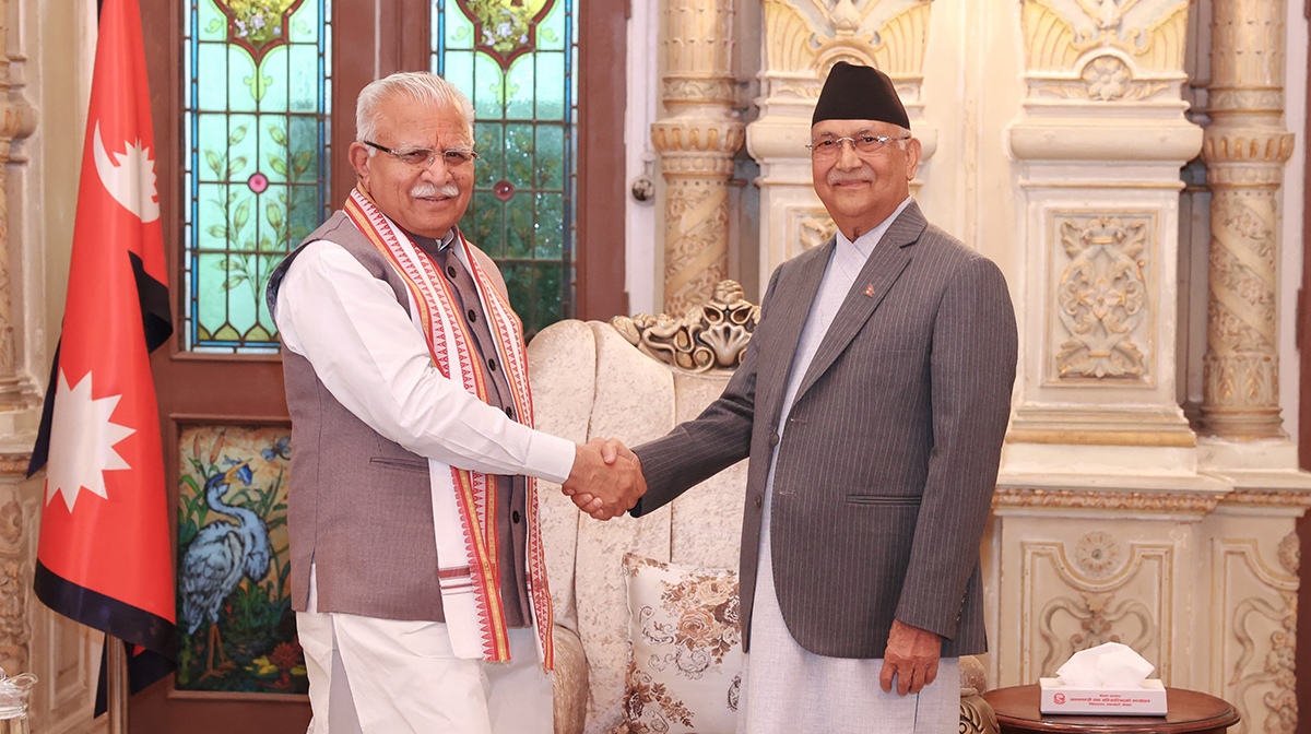 प्रधानमन्त्री ओलीसँग भारतीय विद्युतमन्त्रीको भेट, अरुण तेस्रोलाई थप गति दिने प्रतिबद्धता