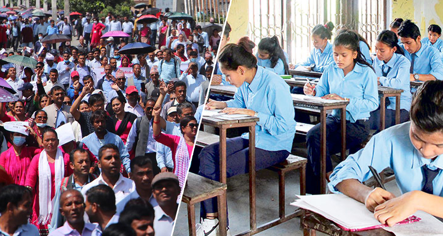 शिक्षक आन्दोलनकै बीच खुल्न थाले सामुदायिक विद्यालय