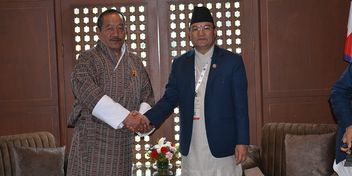 वनमन्त्री शाही र भुटानका ऊर्जामन्त्री छिरिङबीच भेटवार्ता