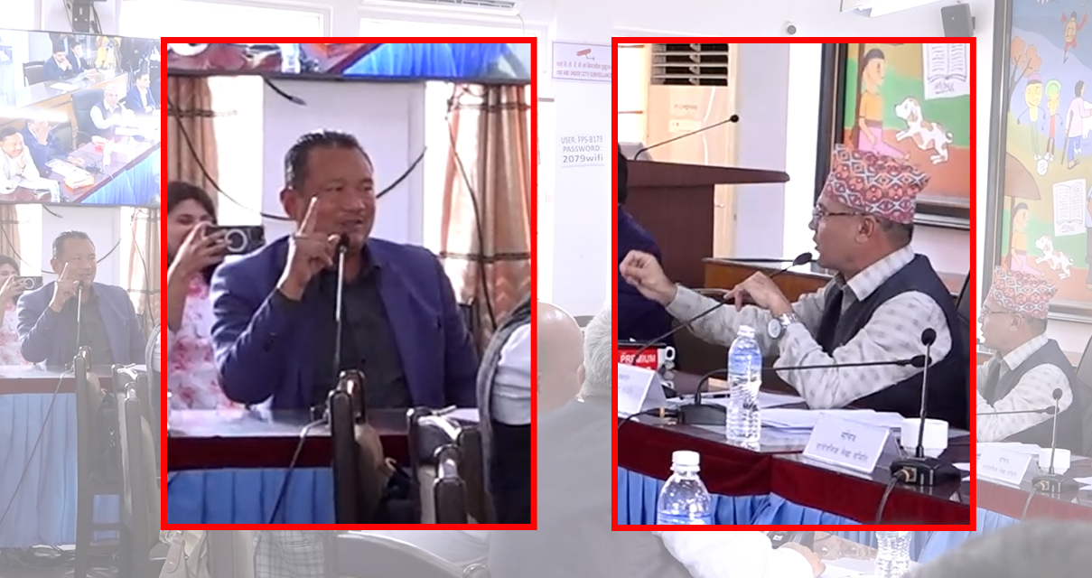 संसदीय समितिमा झण्डै हात हालाहाल (भिडिओ)