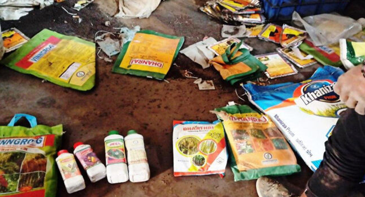 तनहुँका कृषि भण्डारबाट म्याद गुज्रेका विषादी बरामद