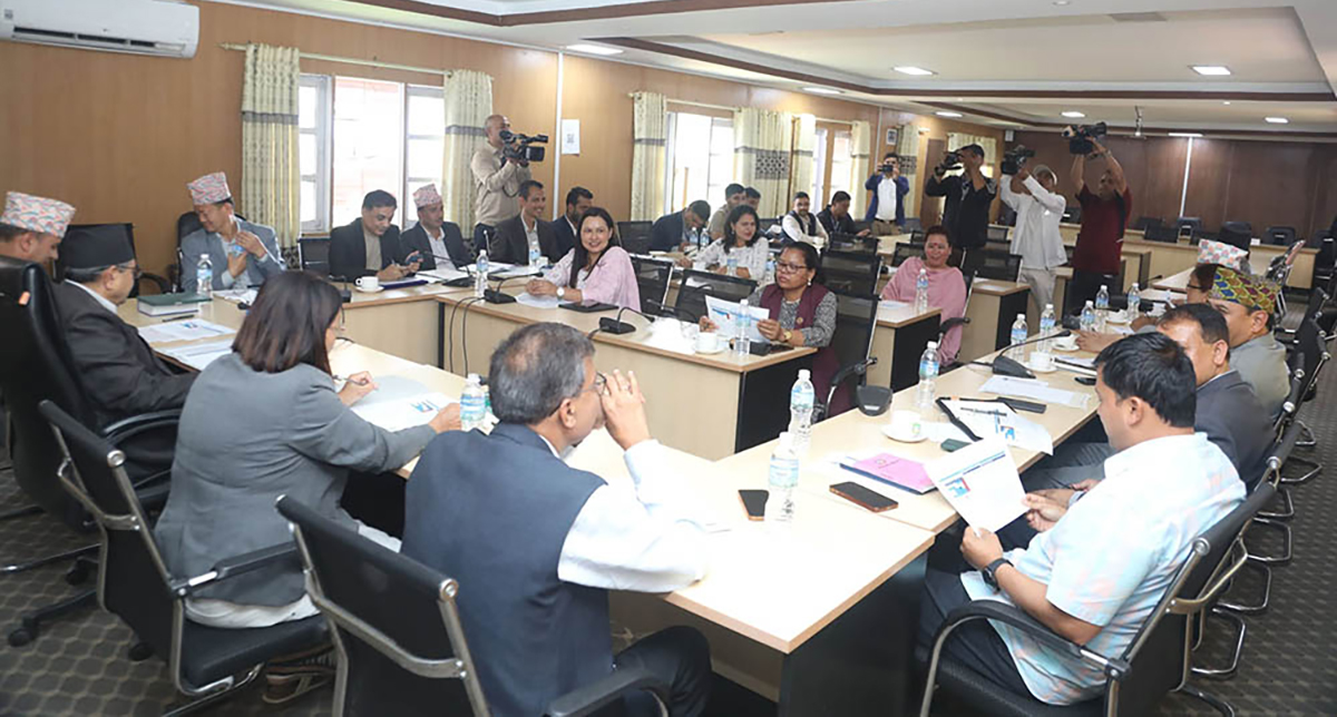 सिंहदरबारमा कार्यव्यवस्था परामर्श समितिको बैठक