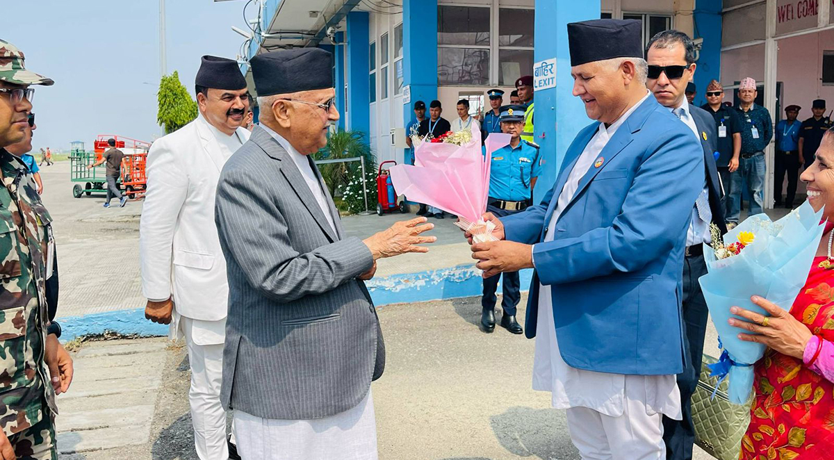 प्रधानमन्त्री ओली लुम्बिनीमा