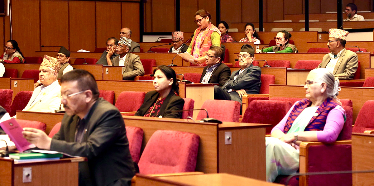 पानीजहाज विधेयकसम्बन्धी समितिको प्रतिवेदन राष्ट्रियसभामा पेस