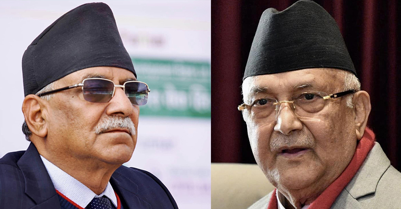 प्रचण्डलाई प्रधानमन्त्री ओलीको फोन