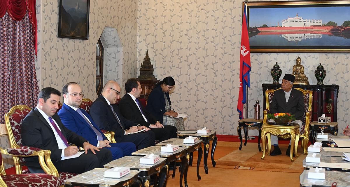 राष्ट्रपति पौडेलसँग अजरबैजानका उपविदेशमन्त्रीको भेट