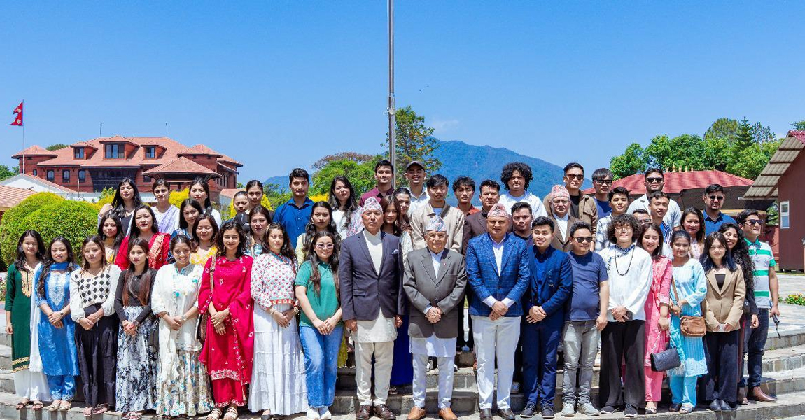 ‘रियालिटी शो’का प्रतिस्पर्धीहरुलाई राष्ट्रपतिले गरे स्वागत