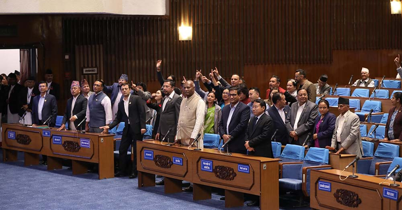 आधा घण्टालाई स्थगित संसद् बैठक अझै सुरु भएन