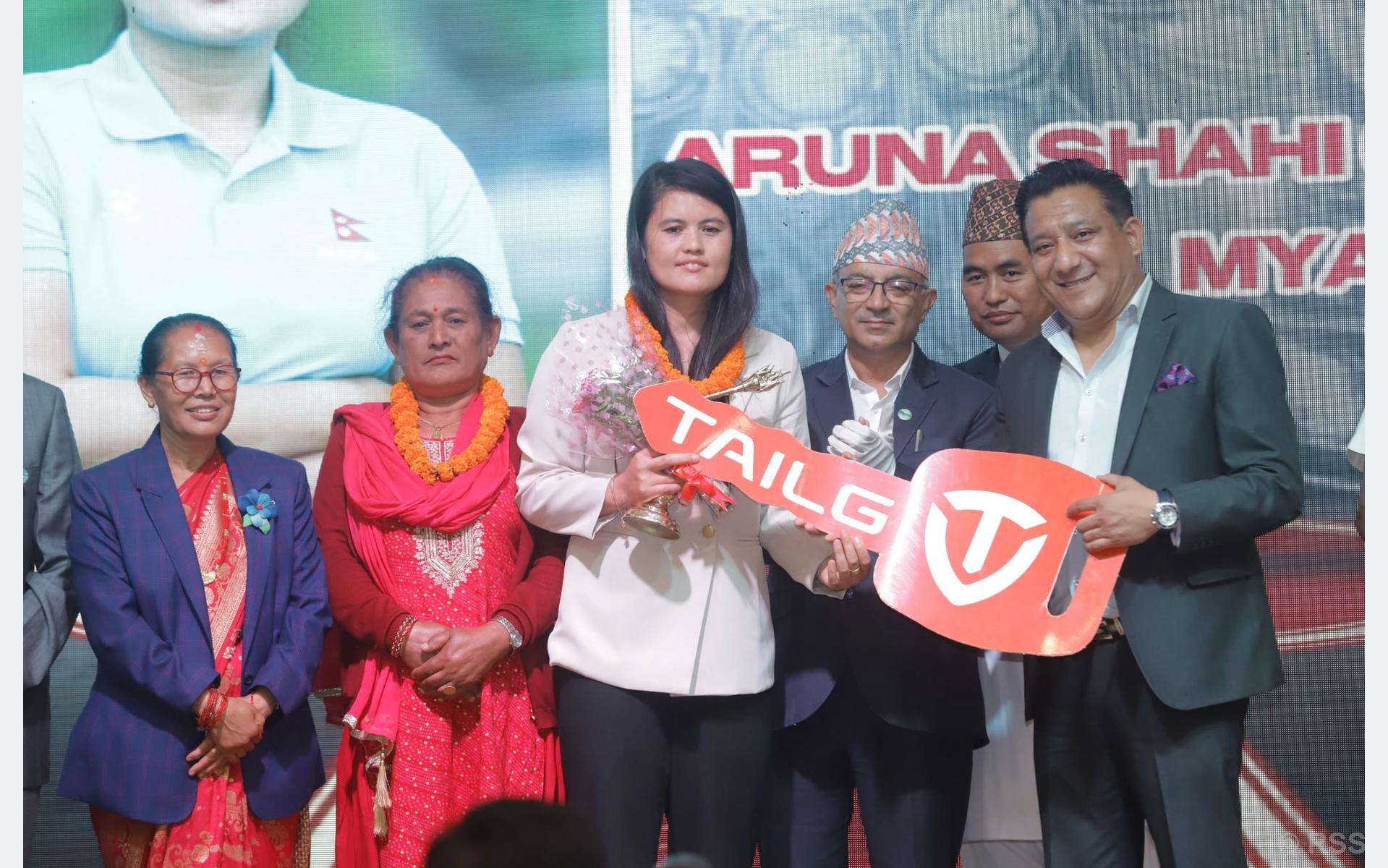 पोखरा स्पोर्टस् अवार्डः अरूणा र विश्वासले पाए टेलजी इलेक्ट्रिक स्कुटर