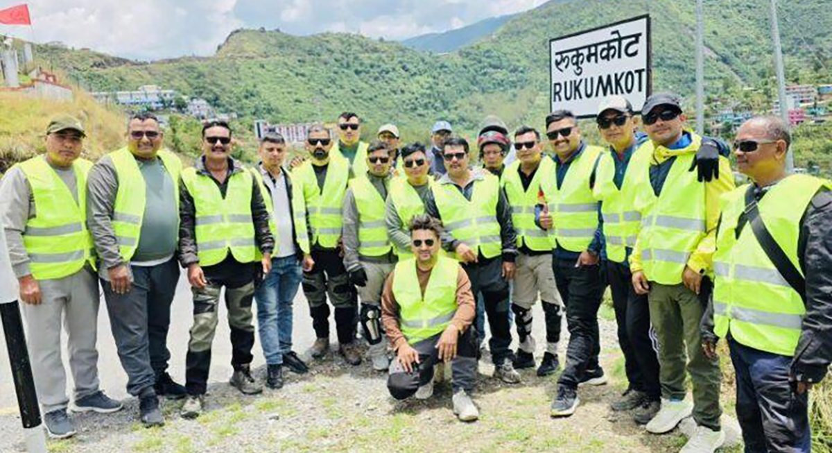 ७६९ किलोमिटर यात्रासहित सकियो हिमालयन राइडर्सको रुकुम यात्रा