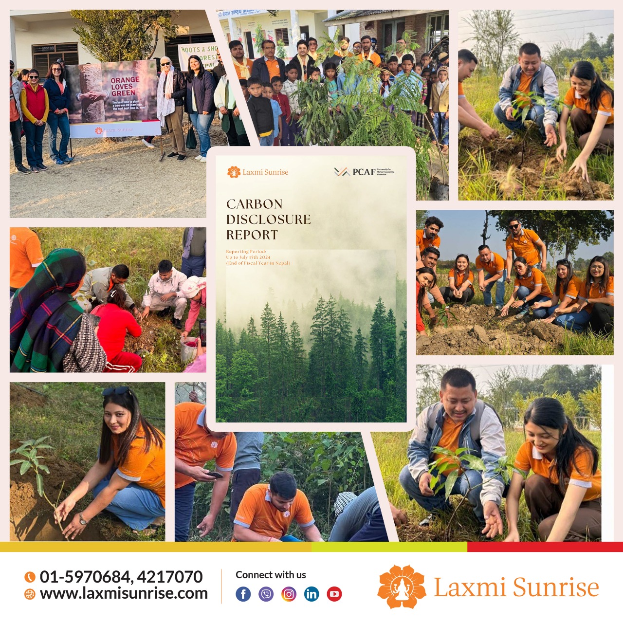 लक्ष्मी सनराइजको कार्बन उत्सर्जन रिपोर्ट सार्वजनिक, दश हजार बिरुवा राेपिँदै