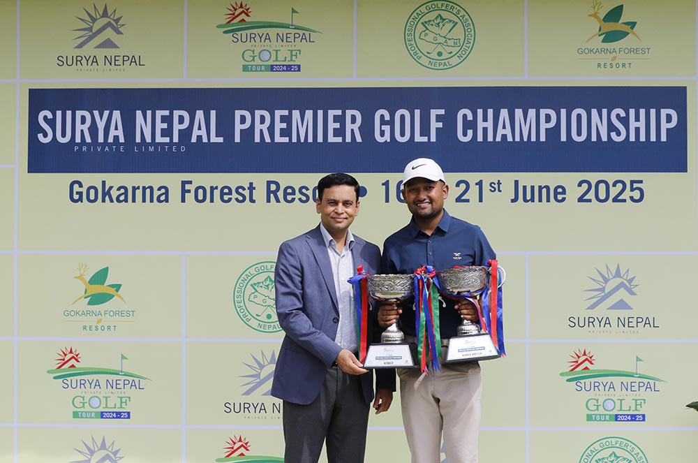 एमेच्योर राहुलले जिते सूर्य नेपाल प्रिमियर गल्फ च्याम्पियनशिपको उपाधि