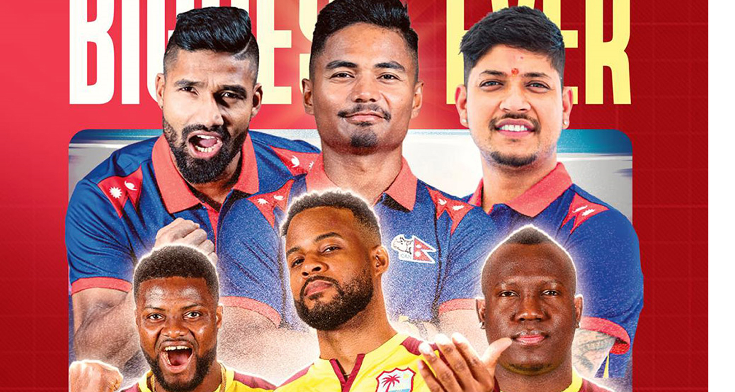 नेपालले वेस्ट इन्डिजसँग टी-२० सिरिज खेल्ने