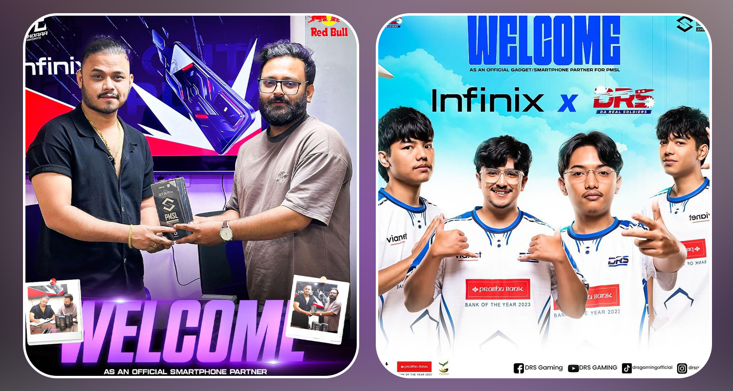 इनफिनिक्स नेपालले डीआरएस र होरा ईस्पोर्ट्ससँग सहकार्य गर्दै