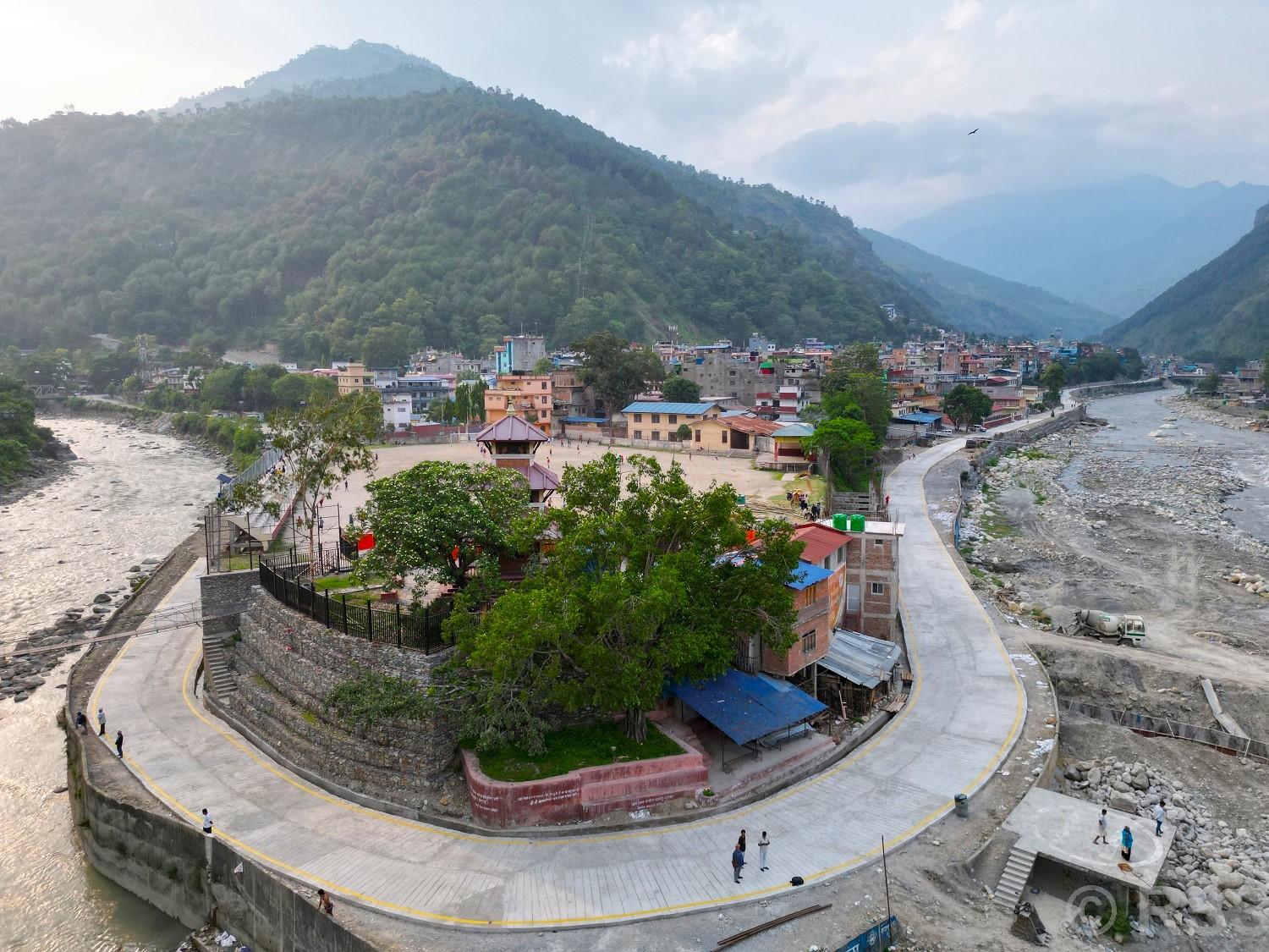 लक्ष्यअघि नै पूरा भयो बेनी चक्रपथ स्तरोन्नति, तीन करोड १९ लाख खर्च