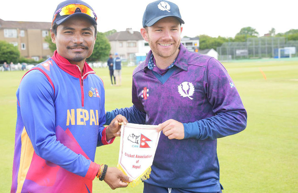 टी-२० सिरिजको अन्तिम खेलमा आज नेपाल र स्कटल्याण्ड भिड्दै