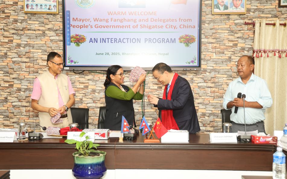 चीनबाट भरतपुरमा धेरैभन्दा धेरै पर्यटक भ्रमणका लागि वातावरण निर्माण गर्न आग्रह