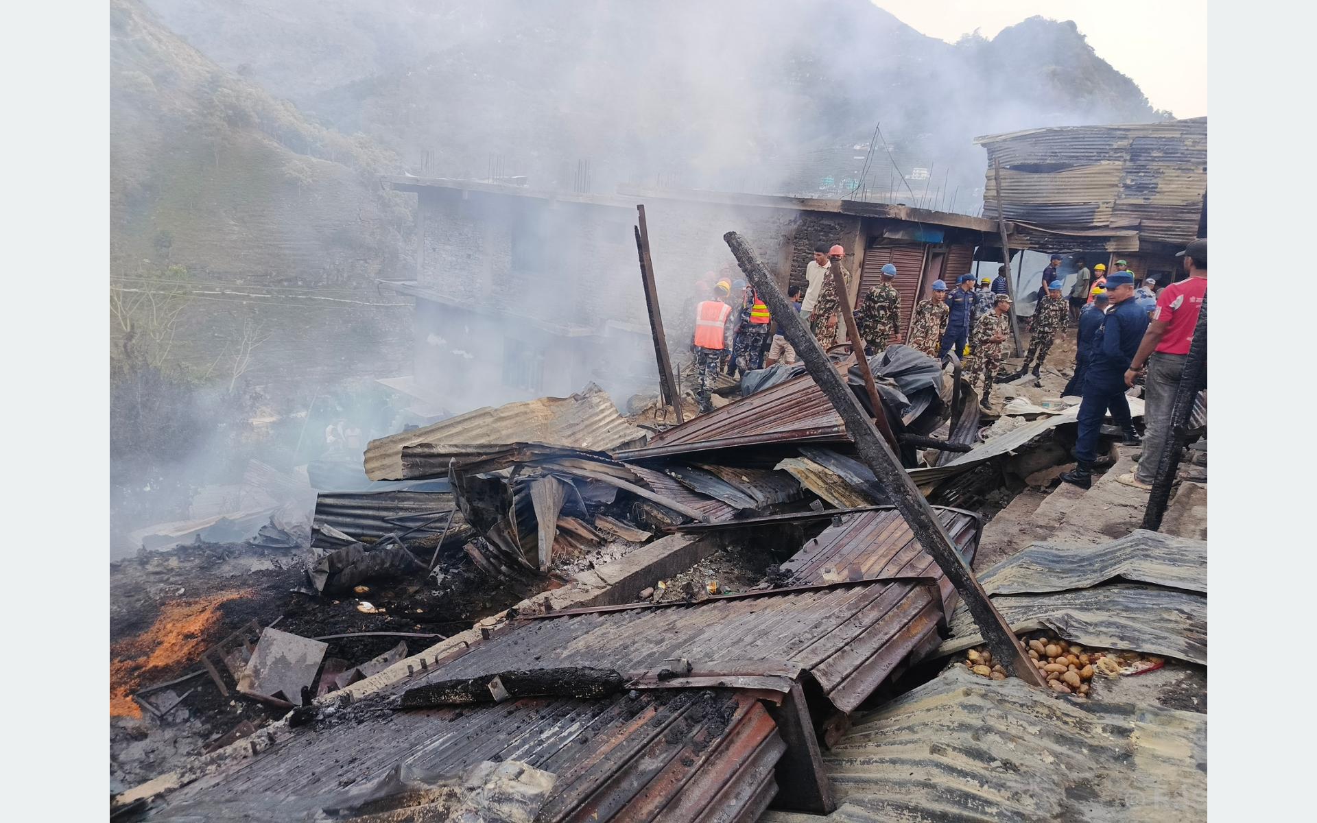 बाम्का बजार आगलागी: राहत वितरण गर्न बुढीगङ्गानगर प्रमुख बानियाँको संयोजकत्वमा समिति गठन