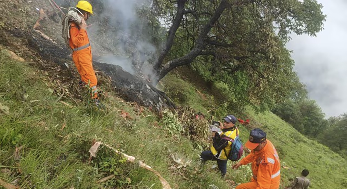 हेलिकोप्टर दुर्घटनामा सात जनाको मृत्यु