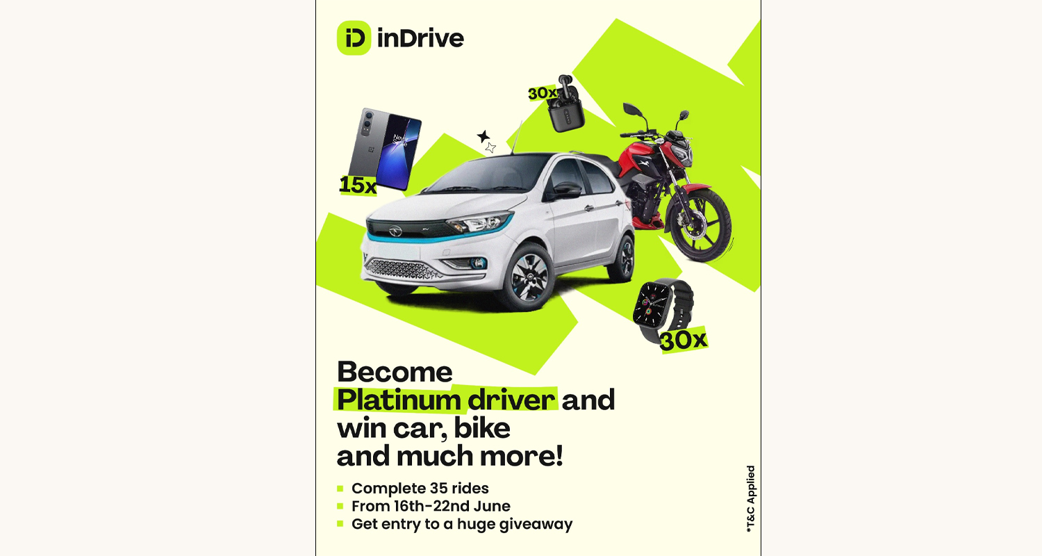 इनड्राइभले सुरु गर्‍यो ‘प्लेटिनम ड्राइभर्स गिभअवे’ क्याम्पेन