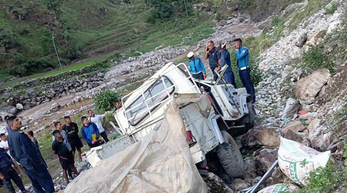 बागलुङमा भएको जीप दुर्घटनामा चार जनाको मृत्यु