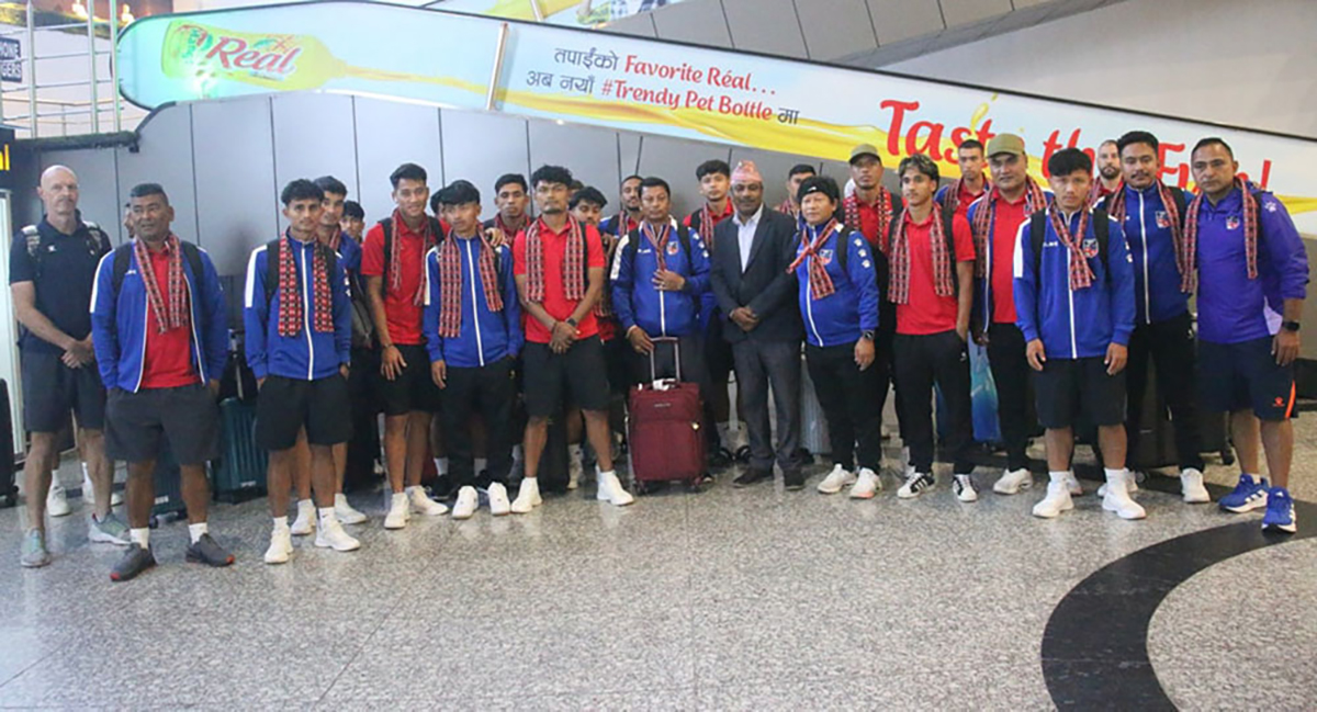 नेपाली राष्ट्रिय फुटबल टोली स्वदेश फिर्ता