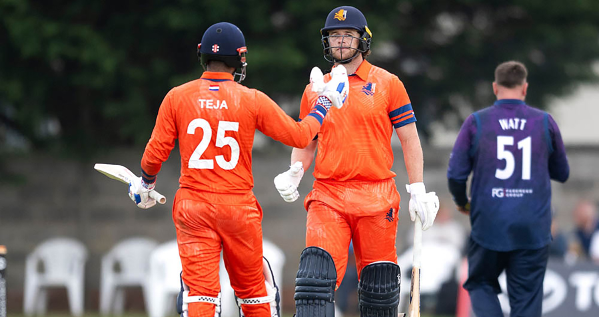 स्कटल्याण्डविरुद्ध नेदरल्याण्ड्स १७ रनले विजयी