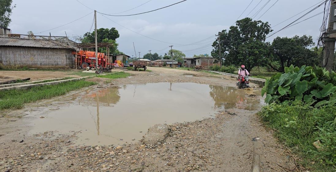 पाँच वर्षमा पनि सम्पन्न भएन गोलबजार-लगडी-गदियानी सडक