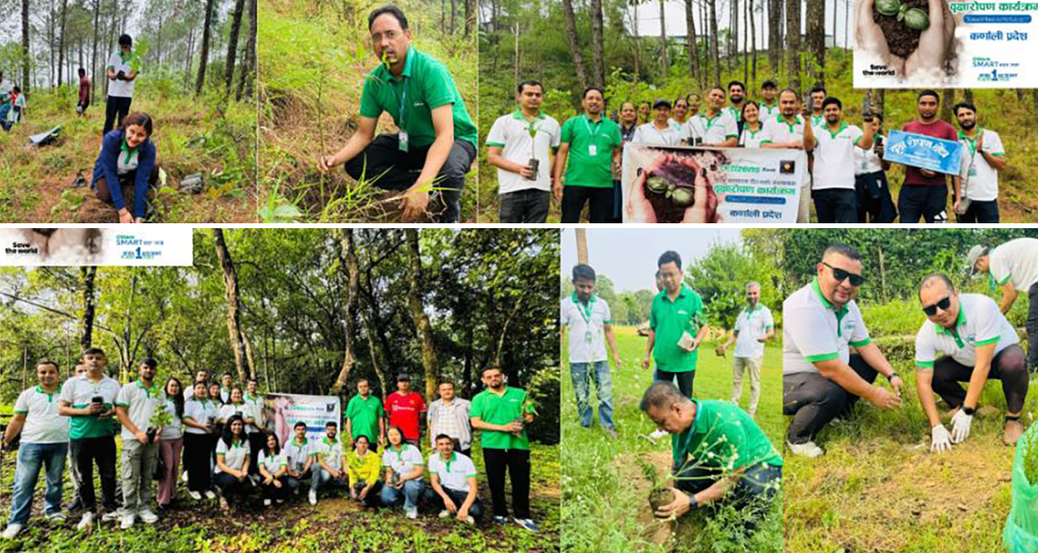 सिटिजन्स बैंकद्वारा लुम्बिनी र कर्णाली प्रदेशमा वृक्षरोपण