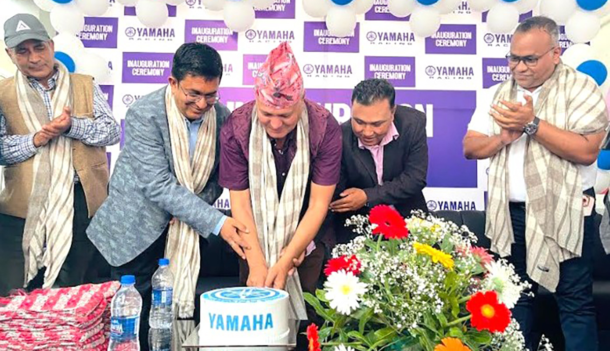 काठमाडौंको गोङ्गबुमा खुल्यो यामाहा नेपालको नयाँ थ्री–एस शोरूम