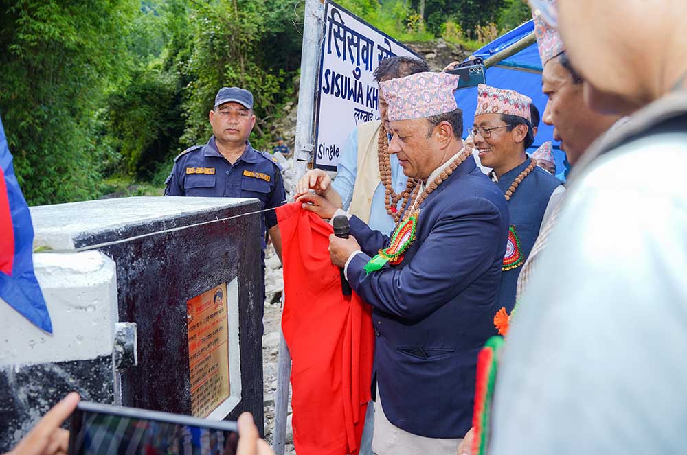 मोटरेबल पुल उद्घाटन, सडक र जलविद्युत् योजनाहरू अघि बढ्ने विश्वास