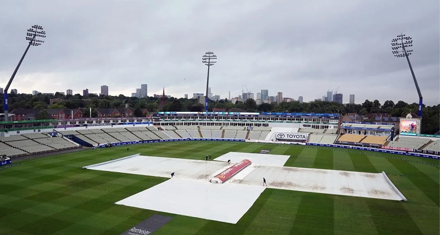 भारत र इङल्याण्डबीचको दोस्रो टेस्टको पाँचौं दिनको खेल बर्षाले प्रभावित