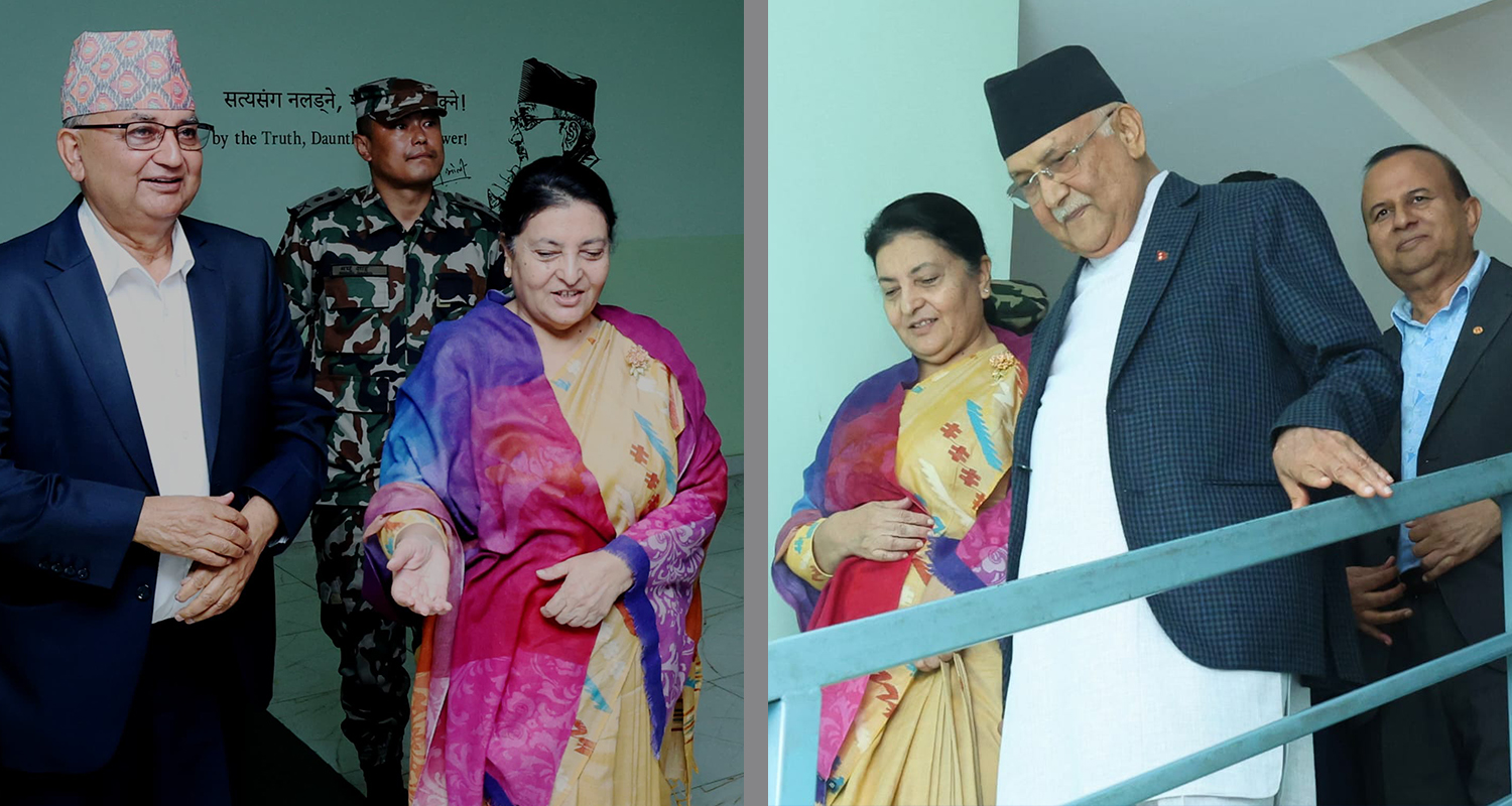 प्रधानमन्त्री केपी ओलीसँगको भेटपछि यस्तो छ पूर्वराष्ट्रपति विद्या भण्डारीको प्रतिक्रिया