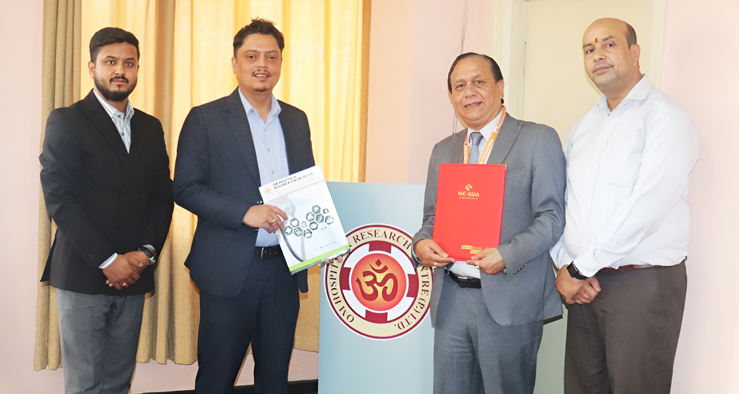 एनआईसी एसिया बैंक र ओम हस्पिटलबीच छुट सम्झौता