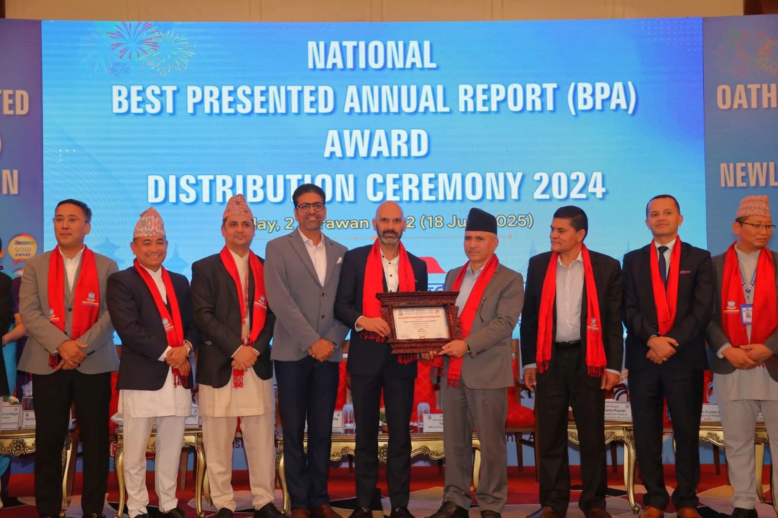 नेपाल लाइफ इन्स्योरेन्स कम्पनीले पायो उत्कृष्ट वार्षिक प्रतिवेदन अवार्ड