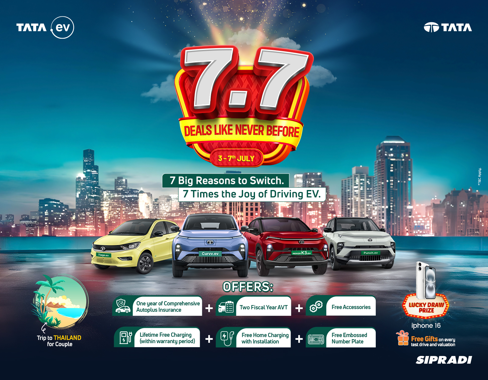 टाटाको नयाँ स्किम : जुनसुकै पुराना गाडीको सट्टामा नयाँ ईभी दिने, आईफोन–१६ उपहार पनि