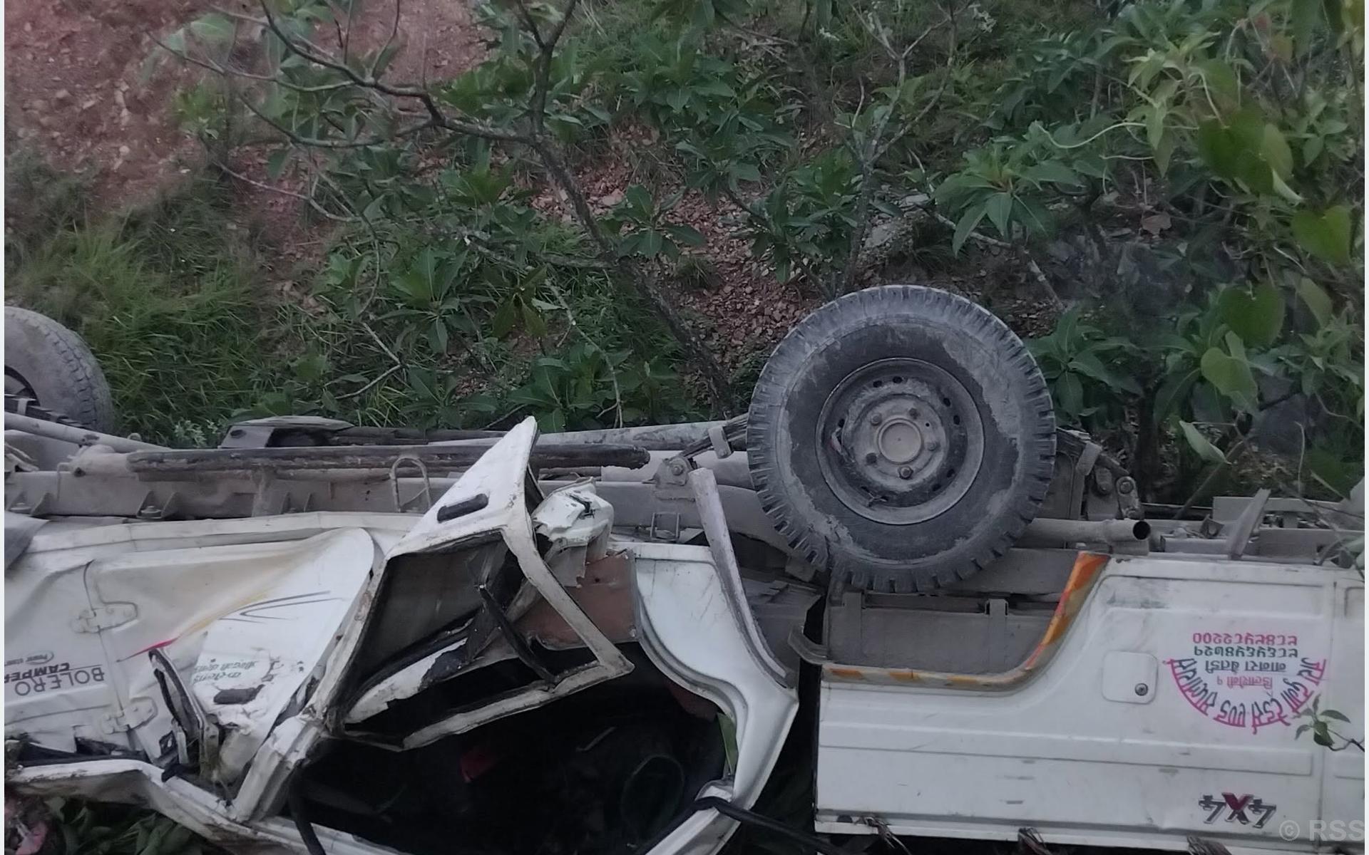 बैतडीमा जीप दुर्घटना हुँदा दुई जनाको मृत्यु, छ घाइते