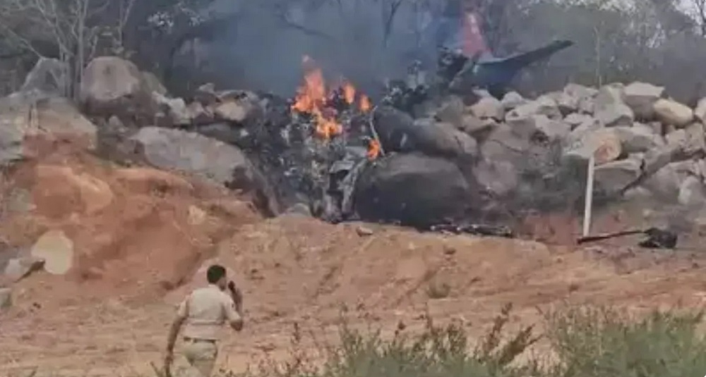 भारतीय वायुसेनाको विमान दुर्घटना हुँदा दुई जना पाइलटको निधन