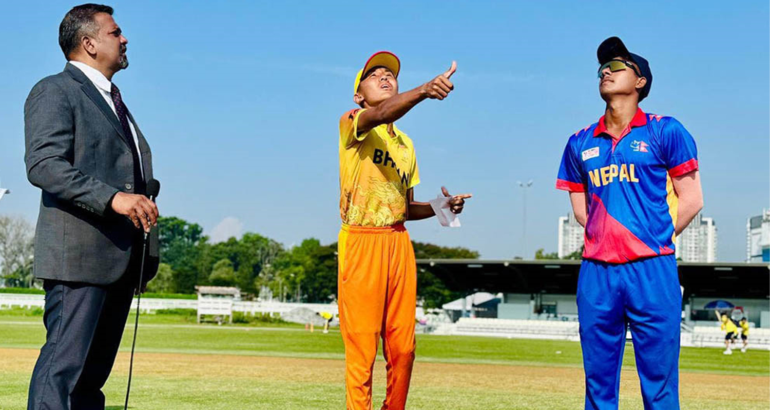 भुटानविरुद्ध टस जितेर पहिला ब्याटिंग गर्दै नेपाल